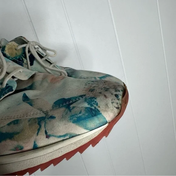 Swear London Watercolor Floral Brogue Casual Shoes - Picture 4 of 12